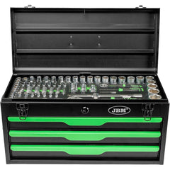✔ Metal Tool Box With 3 Drawers
