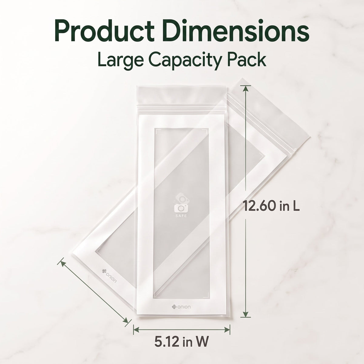 🥬 50/100PCS Reusable Long Food Storage Bags, Double-Zip Seal Freshness Bags for Kitchen