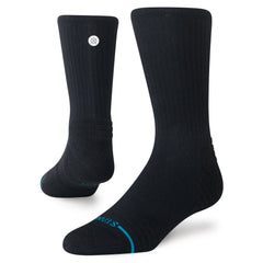 Icon Mid Solid Ribbed Crew Socks