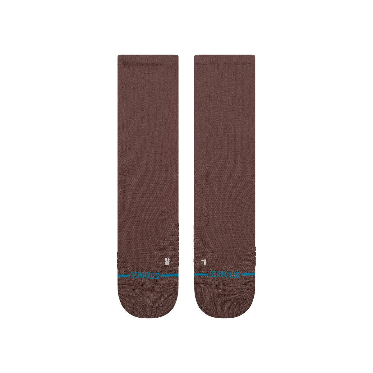 Icon Mid Solid Ribbed Crew Socks