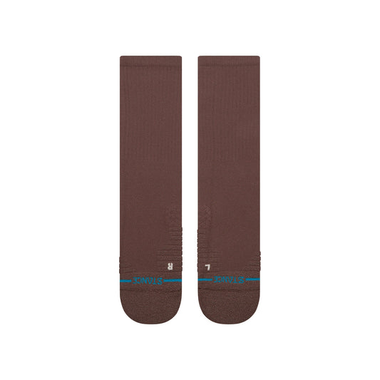 Icon Mid Solid Ribbed Crew Socks