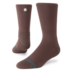 Icon Mid Solid Ribbed Crew Socks